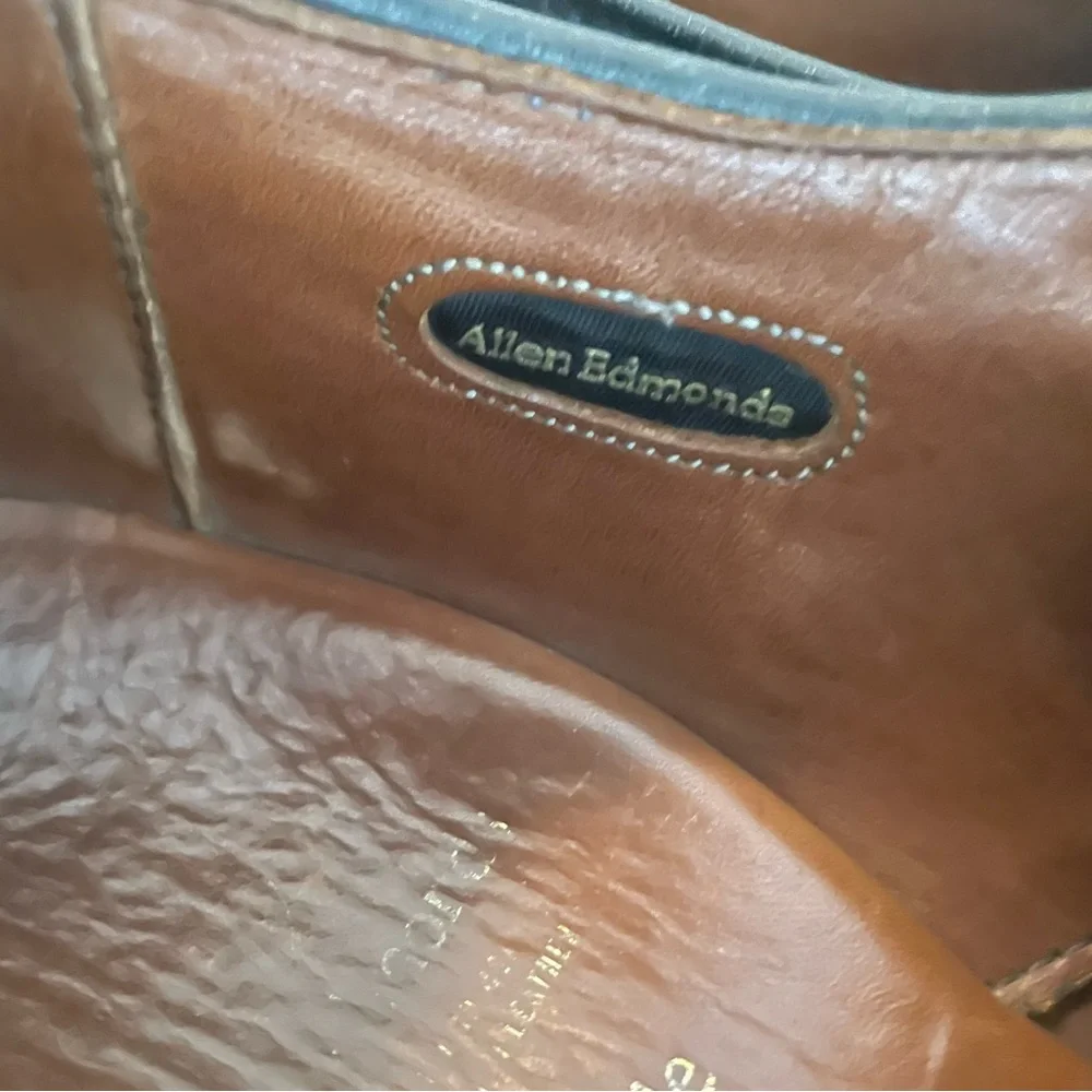 ALLEN EDMONDS Made in USA‎ La Salle Split Toe Oxford in Black Size 8 D $350